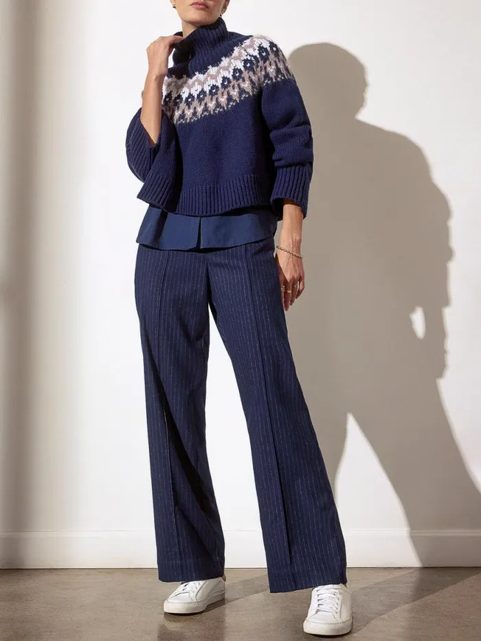 Shop Brochu Walker Sweaters The Odessa Fairisle Sweater Atlas Combo