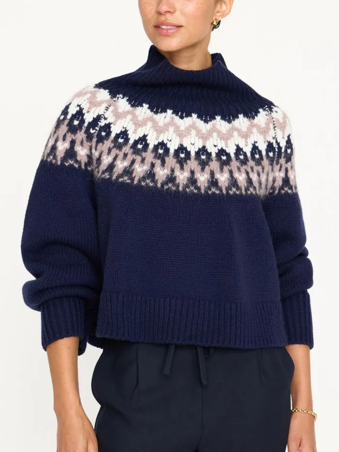 Shop Brochu Walker Sweaters The Odessa Fairisle Sweater Atlas Combo