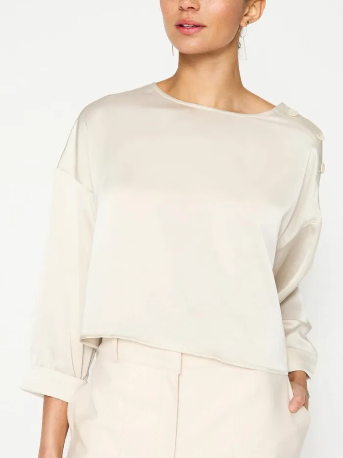 Shop Brochu Walker Tops The Dallas Blouse Dust
