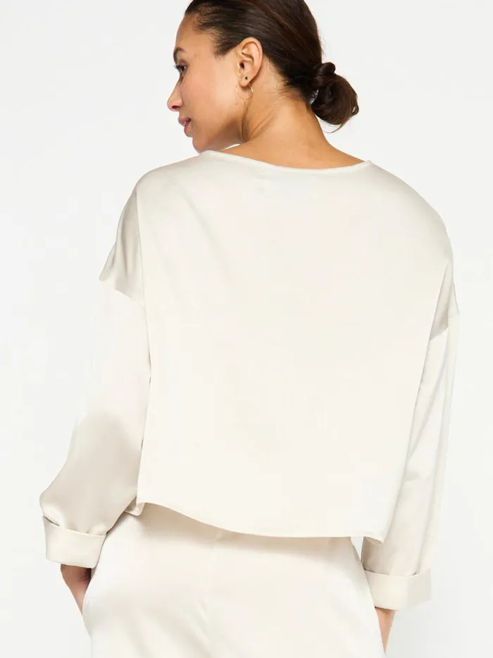Shop Brochu Walker Tops The Dallas Blouse Dust
