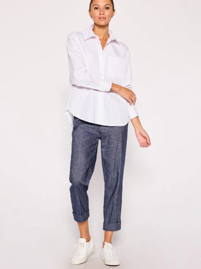 Shop Brochu Walker Tops The Everyday Shirt Pink Stripe