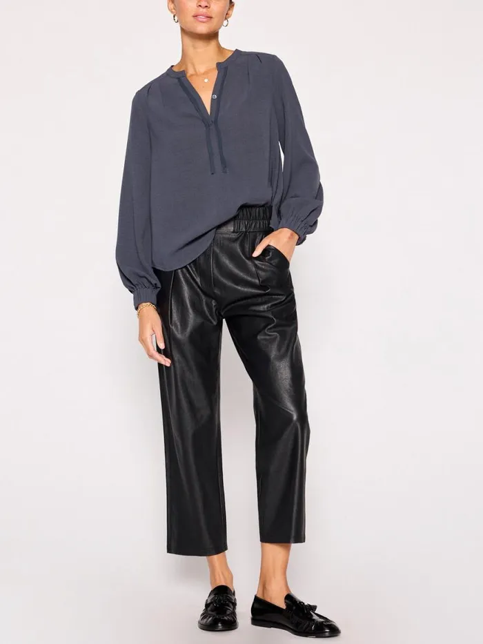 Shop Brochu Walker Tops The Phoebe Blouse Slate