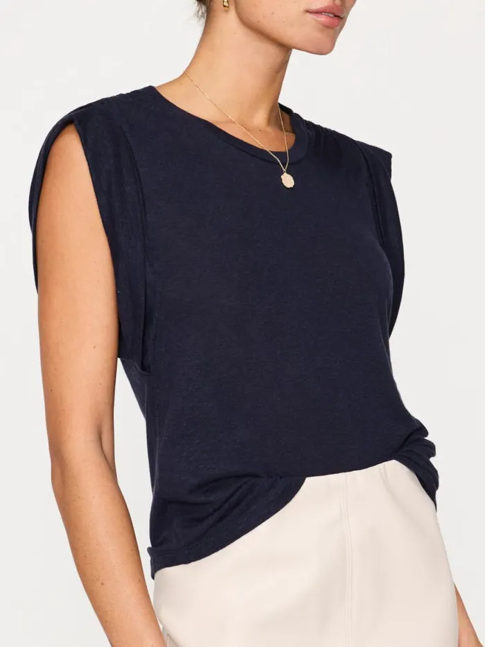 Shop Brochu Walker Tops The Reins Tee Navy