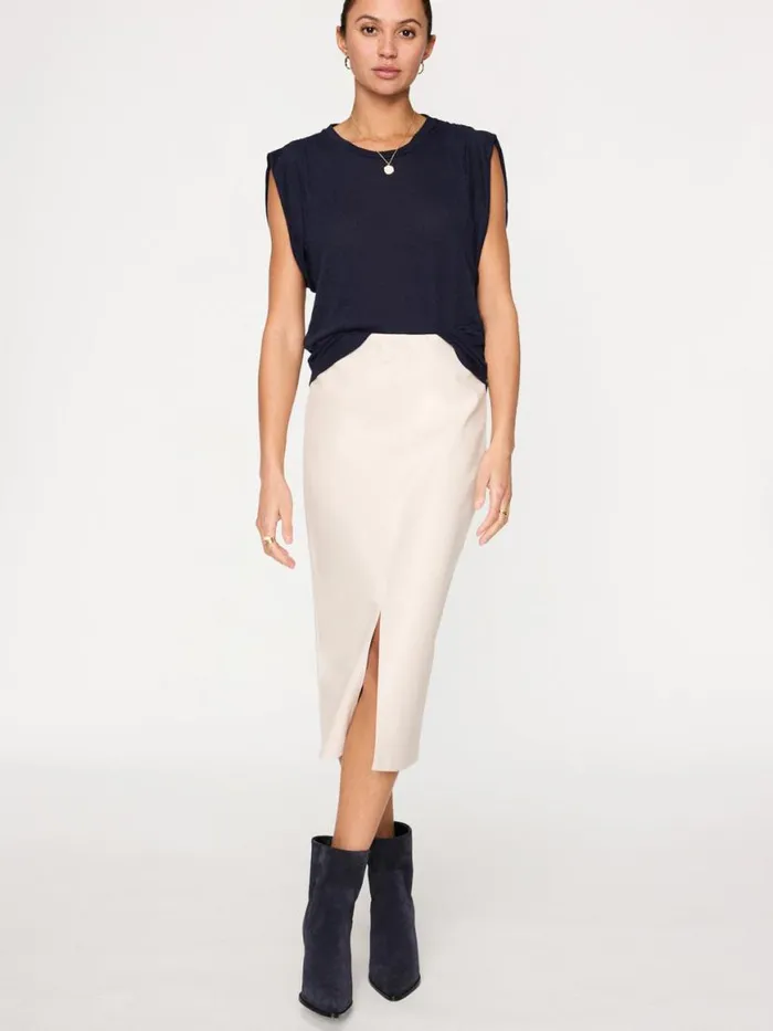 Shop Brochu Walker Tops The Reins Tee Navy