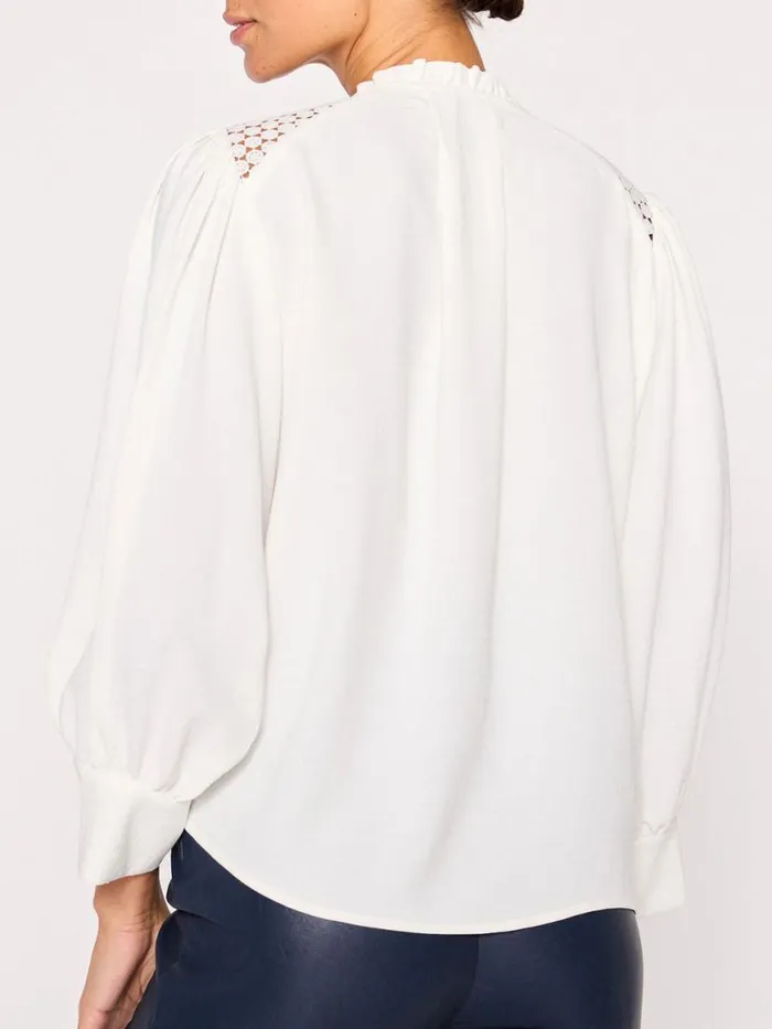 Shop Brochu Walker Tops The Tereza Blouse Salt White