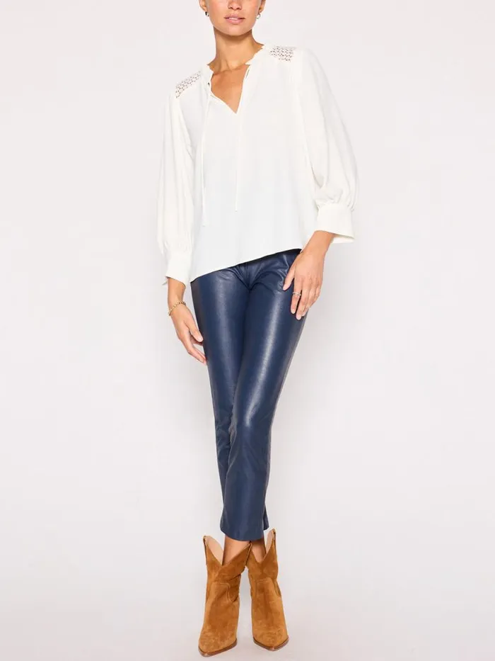 Shop Brochu Walker Tops The Tereza Blouse Salt White