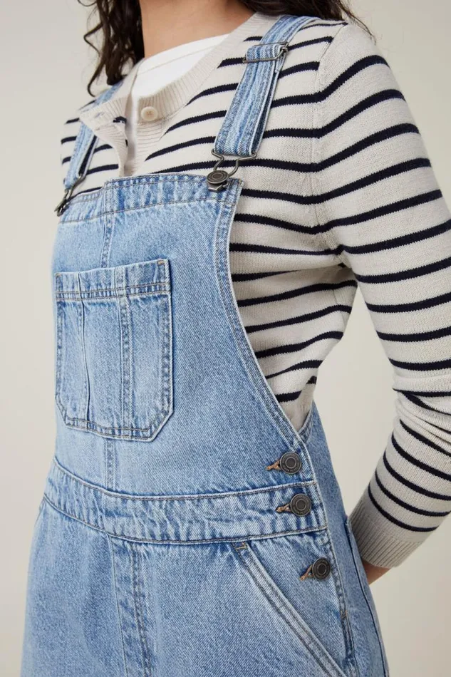 Short Denim Overall Breeze Blue Women Cotton On Shorts Short Denim Overall Breeze Blue Women Cotton On Shorts