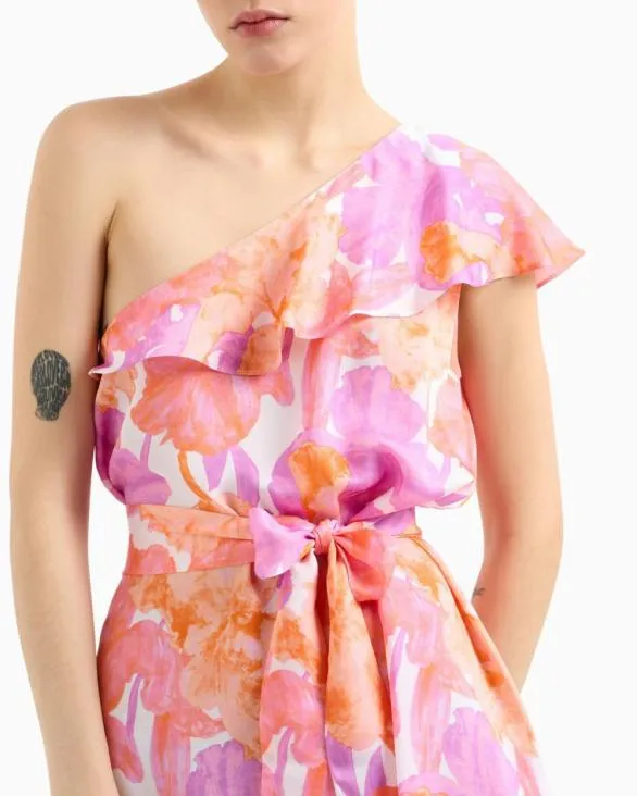 Short Dresses Pink Women Armani Dresses And Jumpsuits Short Dresses Pink Women Armani Dresses And Jumpsuits