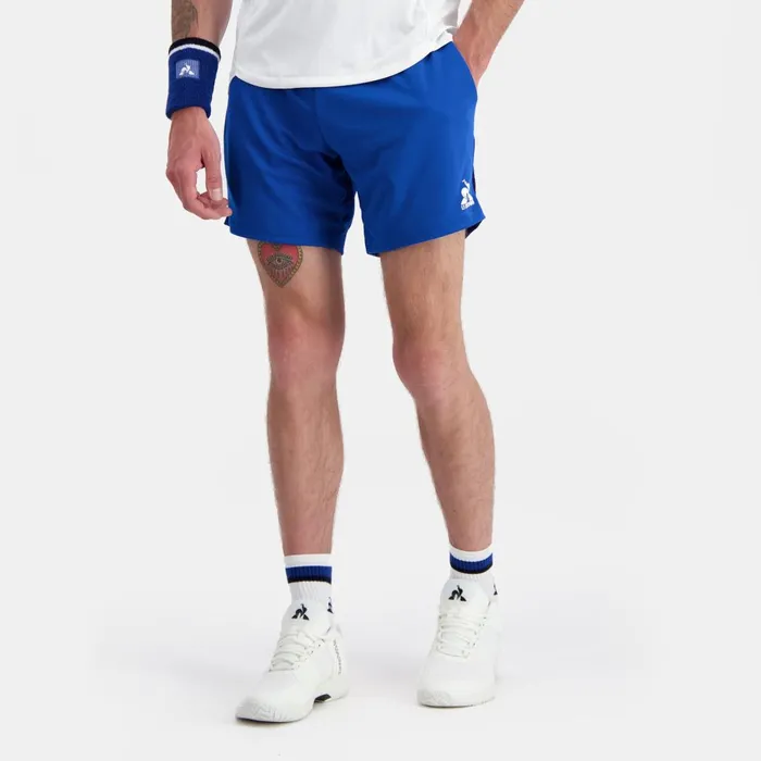 Shorts Men Le Coq Sportif Performance Tennis Shorts Lapis Blue