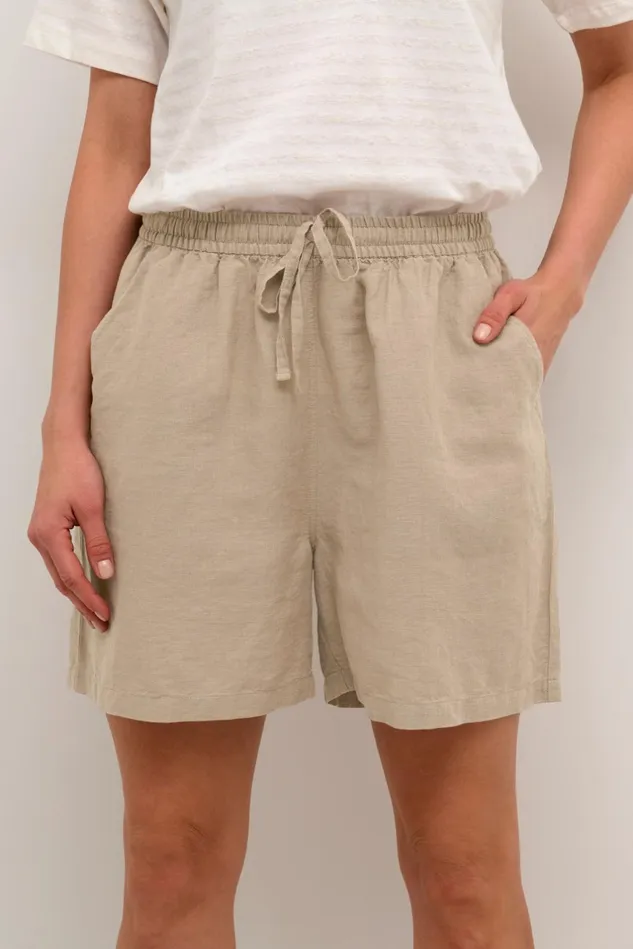 Shorts Women CULTURE CUazemina Linen Shorts Dune