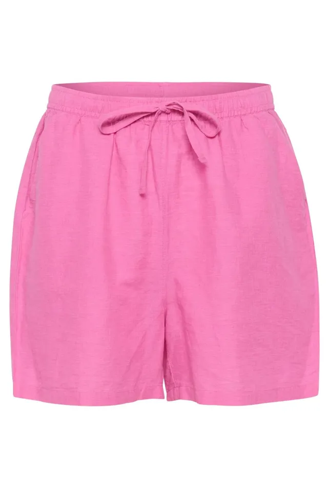 Shorts Women CULTURE CUazemina Linen Shorts Phlox Pink