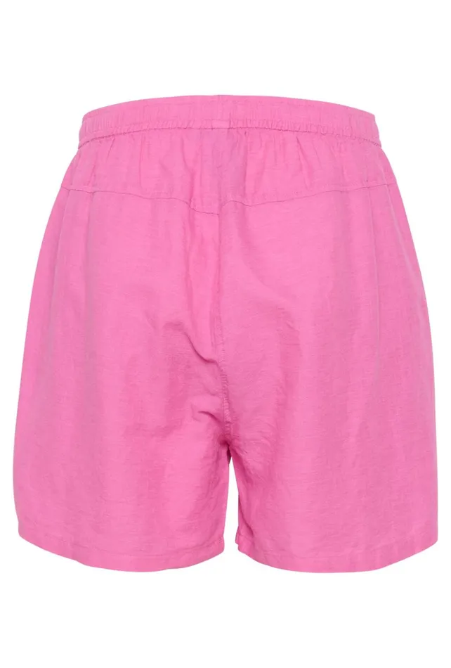 Shorts Women CULTURE CUazemina Linen Shorts Phlox Pink