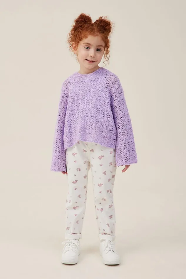 Sienna Knit Jumper Lilac Drop Girls Cotton On Jackets and Sweaters Sienna Knit Jumper Lilac Drop Girls Cotton On Jackets and Sweaters