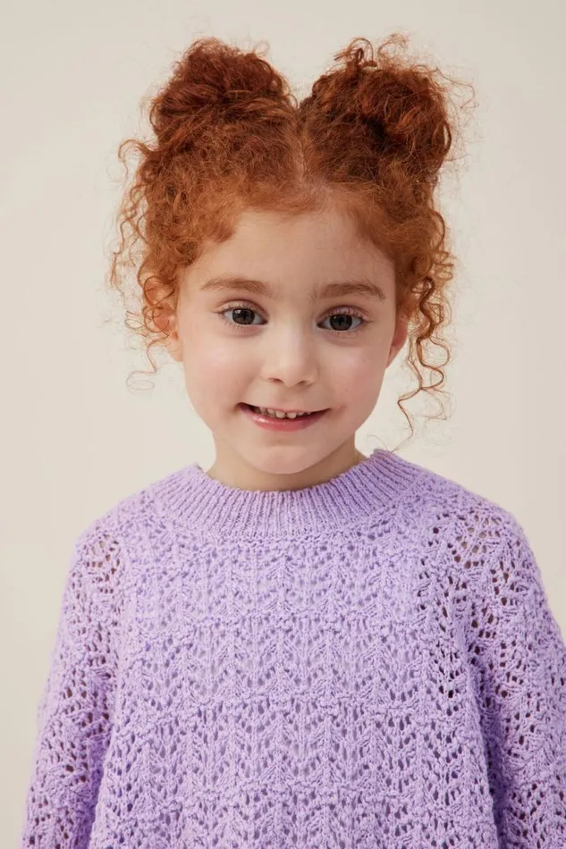 Sienna Knit Jumper Lilac Drop Girls Cotton On Jackets and Sweaters Sienna Knit Jumper Lilac Drop Girls Cotton On Jackets and Sweaters