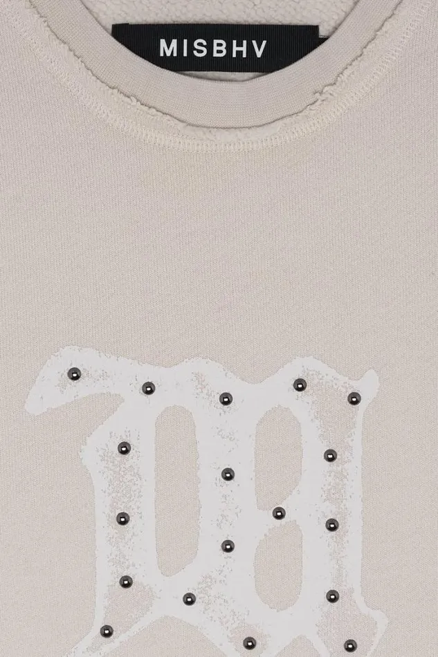 Signature Crewneck Beige WomenMen MISBHV Hoodies and Sweats