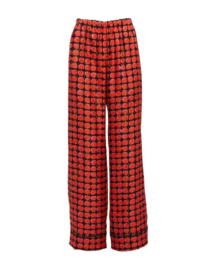Silk Pajama Black Cherries Women La Double J Loungewear