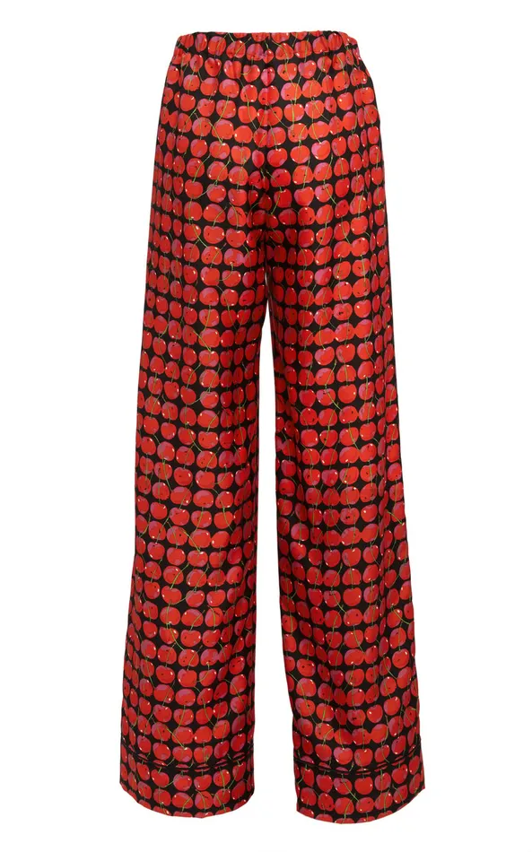 Silk Pajama Black Cherries Women La Double J Loungewear