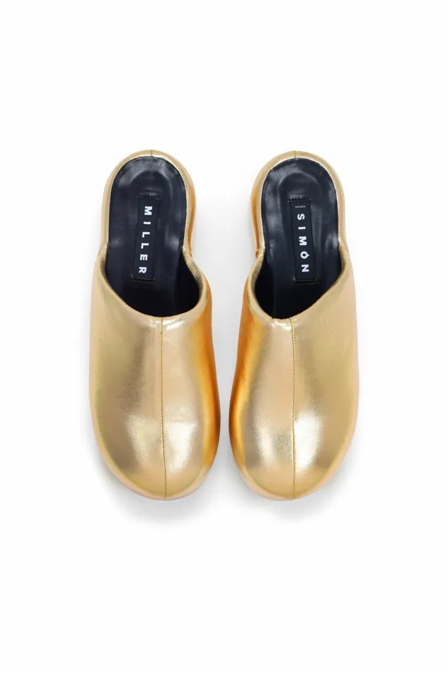 Simon Miller Bubble Clogs Women Platform Bubble Clog Star Gold Simon Miller Bubble Clogs Women Platform Bubble Clog Star Gold