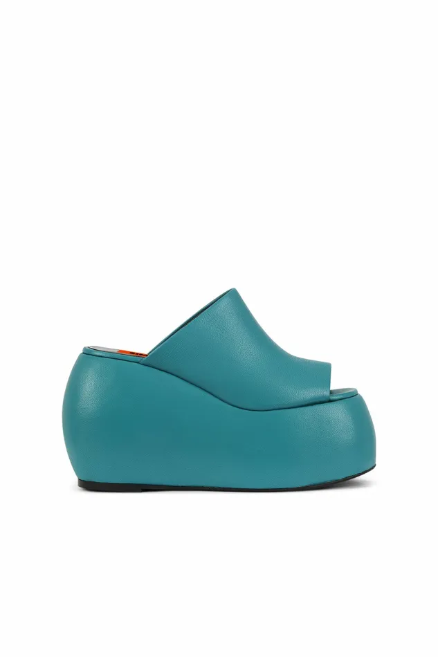 Simon Miller Bubble Clogs Women Platform Bubble Wedge Taffy Blue