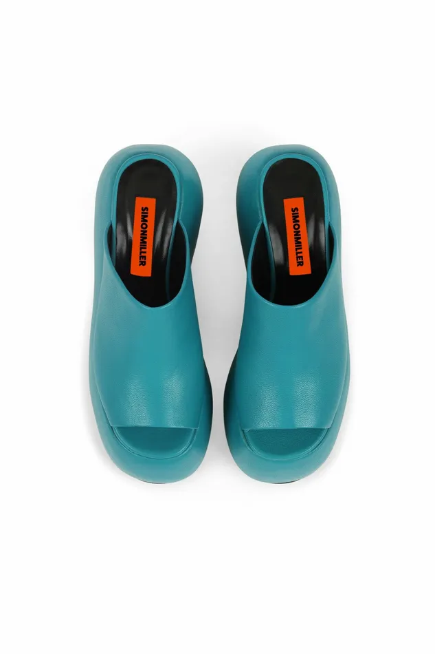 Simon Miller Bubble Clogs Women Platform Bubble Wedge Taffy Blue Simon Miller Bubble Clogs Women Platform Bubble Wedge Taffy Blue