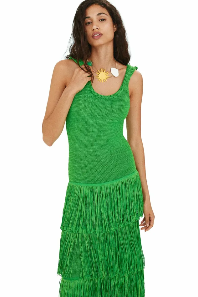 Simon Miller Dresses Women Sm X Mango Burnst Dress Seaweed Simon Miller Dresses Women Sm X Mango Burnst Dress Seaweed