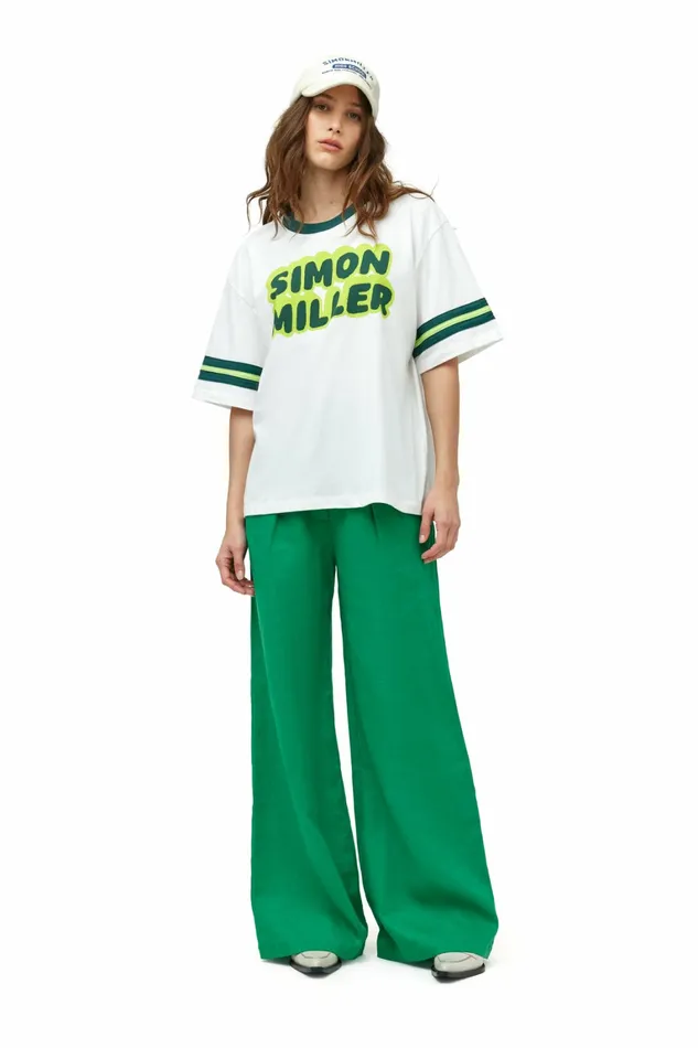 Simon Miller Graphics Women Dibby Oversized Tee Valley Green Dibby Graphic Simon Miller Graphics Women Dibby Oversized Tee Valley Green Dibby Graphic