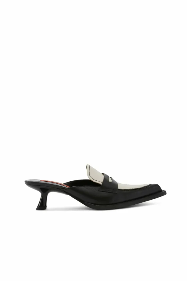 Simon Miller Heels Women Penny Mule Black Macadamia
