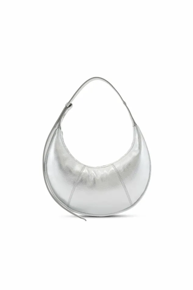 Simon Miller Mini Bags Women Mini Dough Bag With Adjustable Strap Silver Simon Miller Mini Bags Women Mini Dough Bag With Adjustable Strap Silver