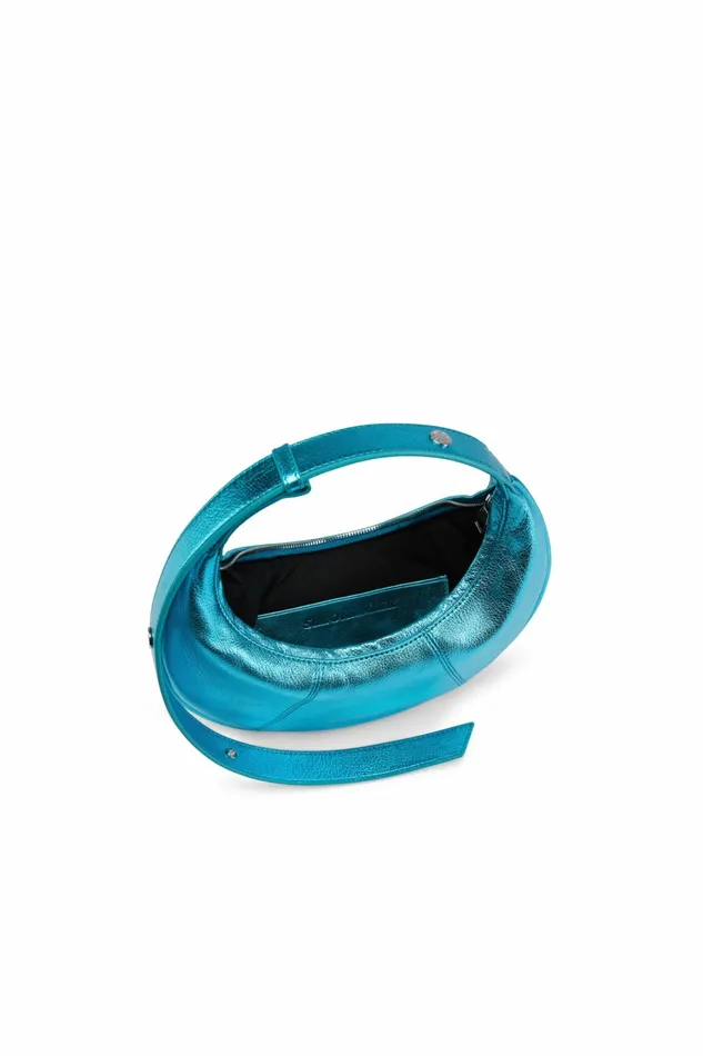 Simon Miller Mini Bags Women Mini Dough Bag With Adjustable Strap Suburban Blue Simon Miller Mini Bags Women Mini Dough Bag With Adjustable Strap Suburban Blue
