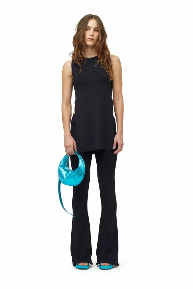 Simon Miller Mini Bags Women Mini Dough Bag With Adjustable Strap Suburban Blue Simon Miller Mini Bags Women Mini Dough Bag With Adjustable Strap Suburban Blue