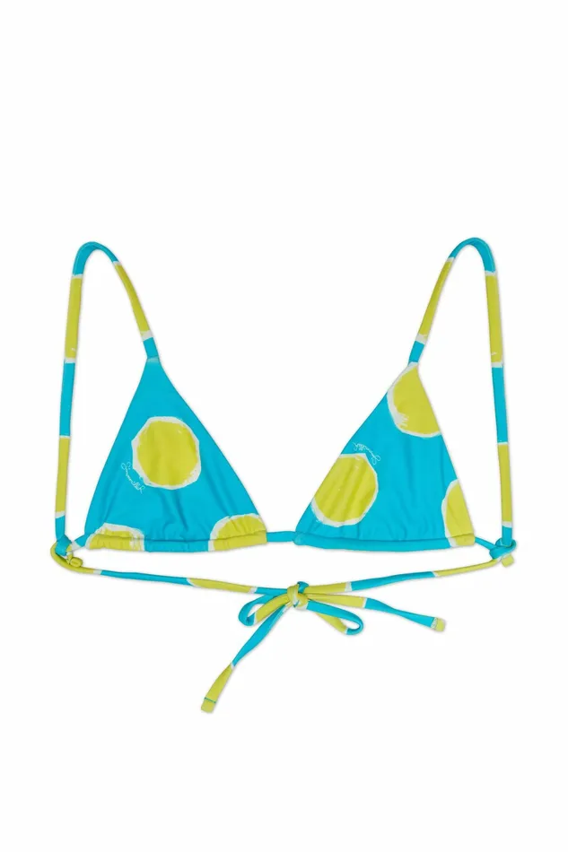 Simon Miller Prints Women Bwai Bikini Top Suburban Blue Valley Green Dot Print Simon Miller Prints Women Bwai Bikini Top Suburban Blue Valley Green Dot Print