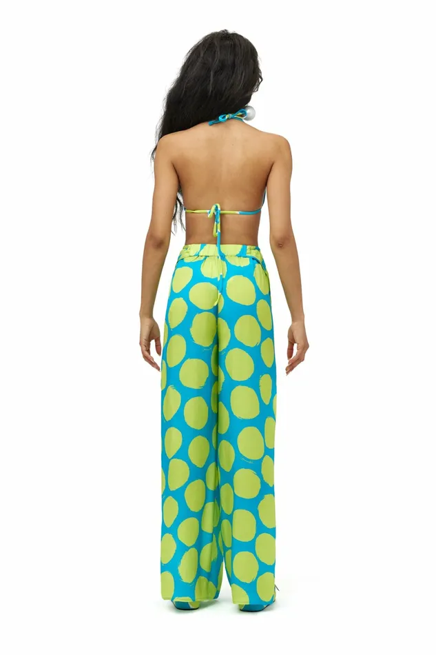 Simon Miller Prints Women Bwai Bikini Top Suburban Blue Valley Green Dot Print Simon Miller Prints Women Bwai Bikini Top Suburban Blue Valley Green Dot Print