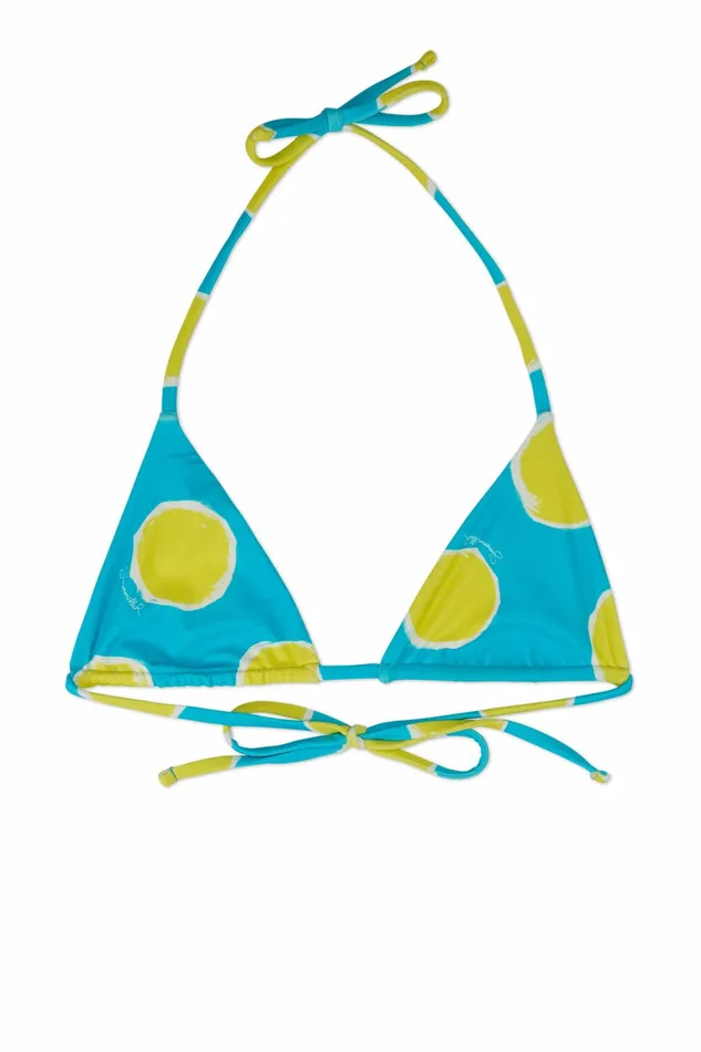 Simon Miller Prints Women Bwai Bikini Top Suburban Blue Valley Green Dot Print Simon Miller Prints Women Bwai Bikini Top Suburban Blue Valley Green Dot Print
