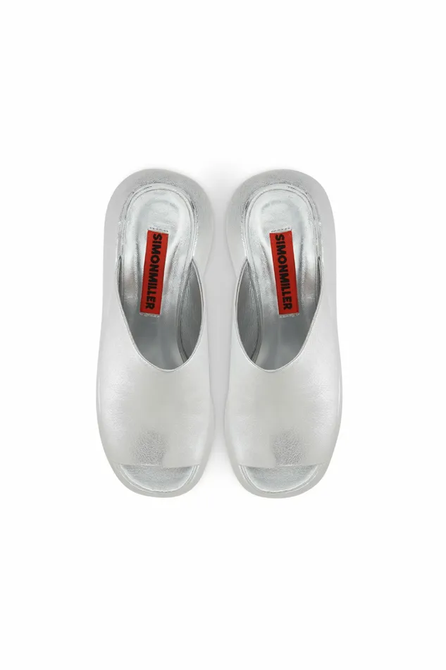 Simon Miller Sandals Women Platform Bubble Wedge Silver Simon Miller Sandals Women Platform Bubble Wedge Silver