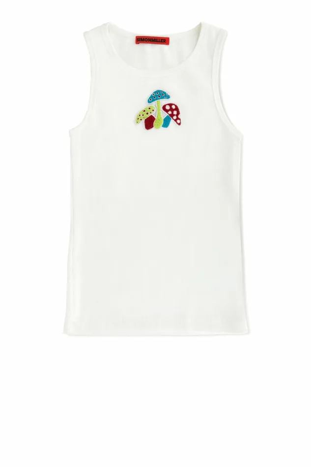 Simon Miller Tees Women Waza Tank Mushroom Graphic