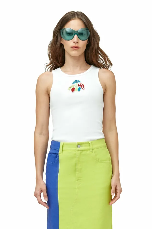 Simon Miller Tees Women Waza Tank Mushroom Graphic Simon Miller Tees Women Waza Tank Mushroom Graphic