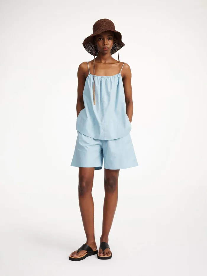 Siona Shorts Hydra Blue Women By Malene Birger Shorts