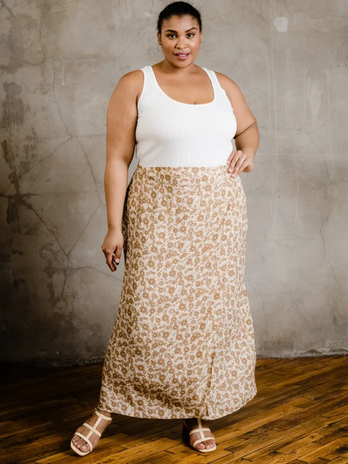Skirts Jianna Wrap Maxi Skirt Russet Blooming Floral Able Women