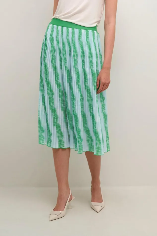 Skirts Women CULTURE CUcarly Skirt Tiedye Green Light Blue