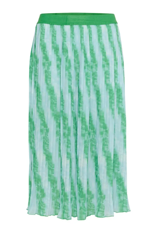 Skirts Women CULTURE CUcarly Skirt Tiedye Green Light Blue