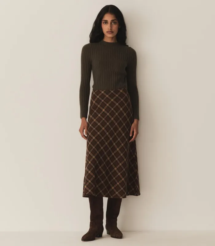 Skirts Women DEN Elowen Skirt Cornwall Plaid