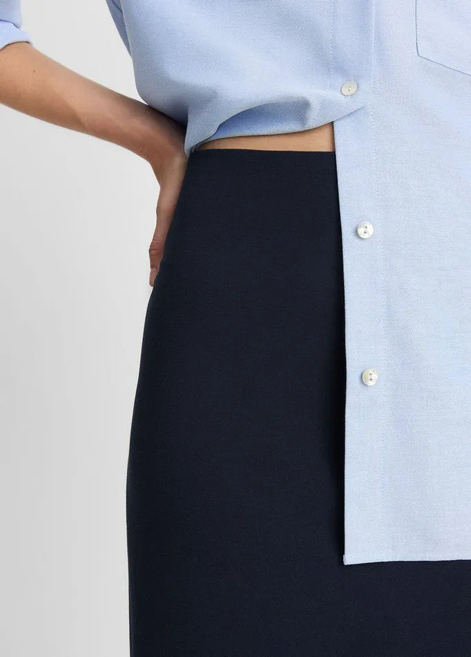 Skirts Women Vince Long Pencil Skirt Coastal Blue Skirts Women Vince Long Pencil Skirt Coastal Blue