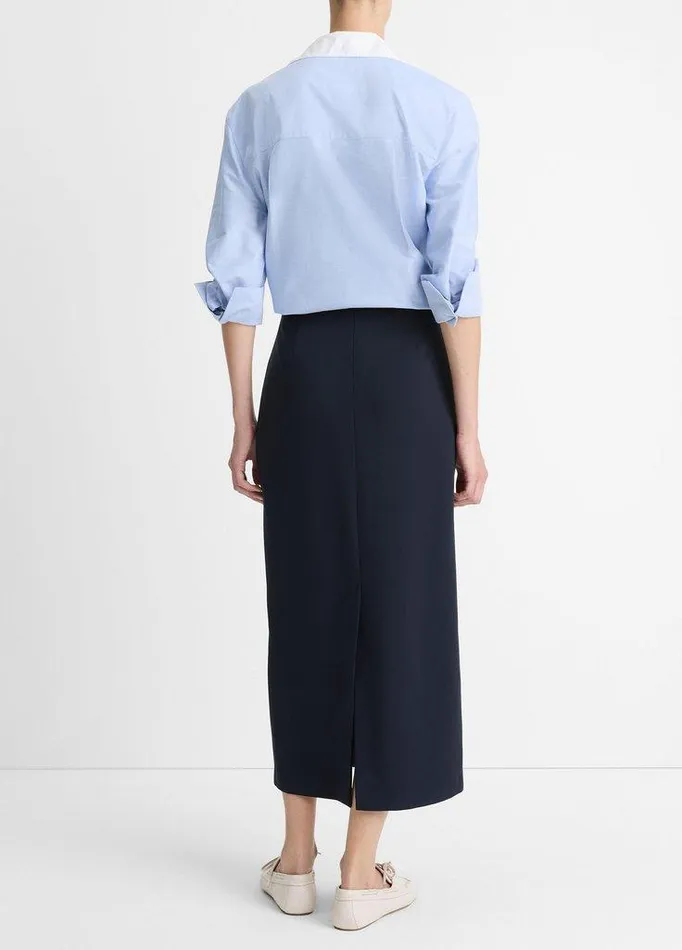 Skirts Women Vince Long Pencil Skirt Coastal Blue Skirts Women Vince Long Pencil Skirt Coastal Blue