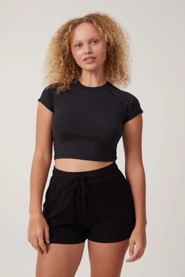 Sleep Recovery Relaxed Short True Black Women Cotton On Shorts Sleep Recovery Relaxed Short True Black Women Cotton On Shorts