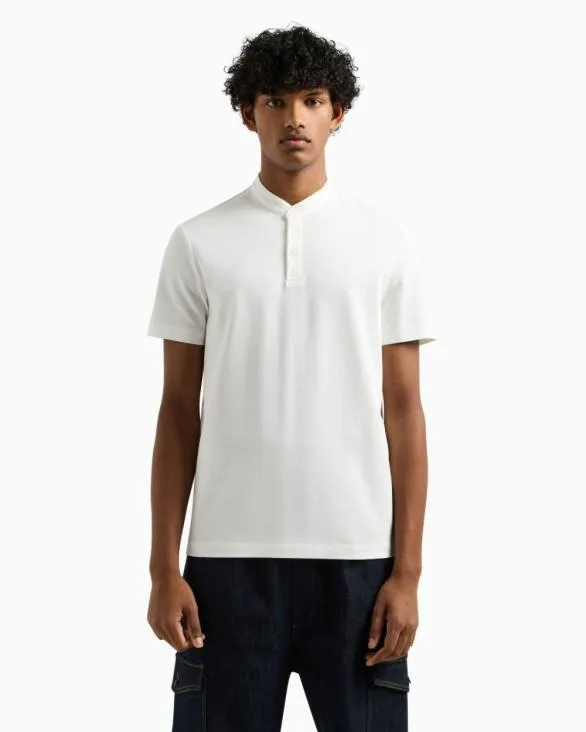 Slim Fit Polo In Cotton Piquet White Men Armani Polo Shirts Slim Fit Polo In Cotton Piquet White Men Armani Polo Shirts