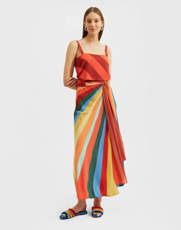SlipAround Dress Place Rainbow Women La Double J Dresses SlipAround Dress Place Rainbow Women La Double J Dresses
