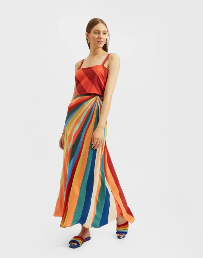SlipAround Dress Place Rainbow Women La Double J Dresses SlipAround Dress Place Rainbow Women La Double J Dresses