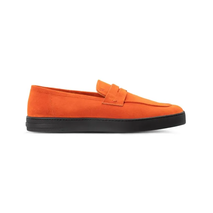 Slipon Men Moreschi Orange Suede Slip On