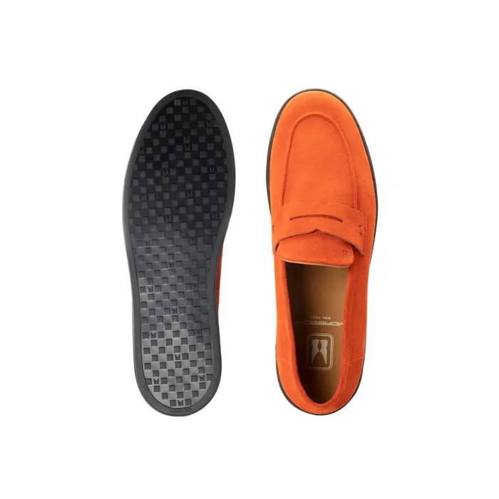 Slipon Men Moreschi Orange Suede Slip On