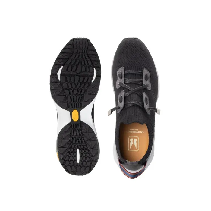Sneakers Men Moreschi Black Wool Knit Sneaker